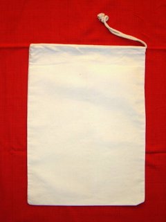 Cotton Twill Drawstring Bag with one drawstring